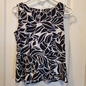 Ann Taylor Linen-Cotton blend Peplum Top – 2